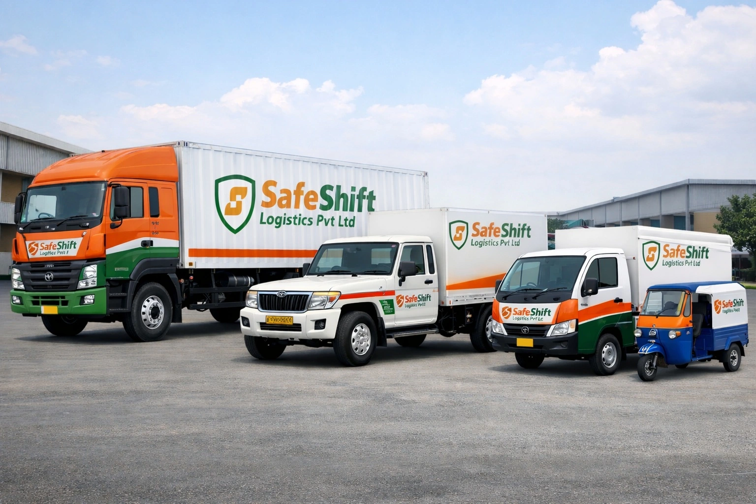 SafeShift PTL part truck load freight service truck loaded with white goods washing machines refrigerators and electrical equipment for Bihar and Jharkhand distribution