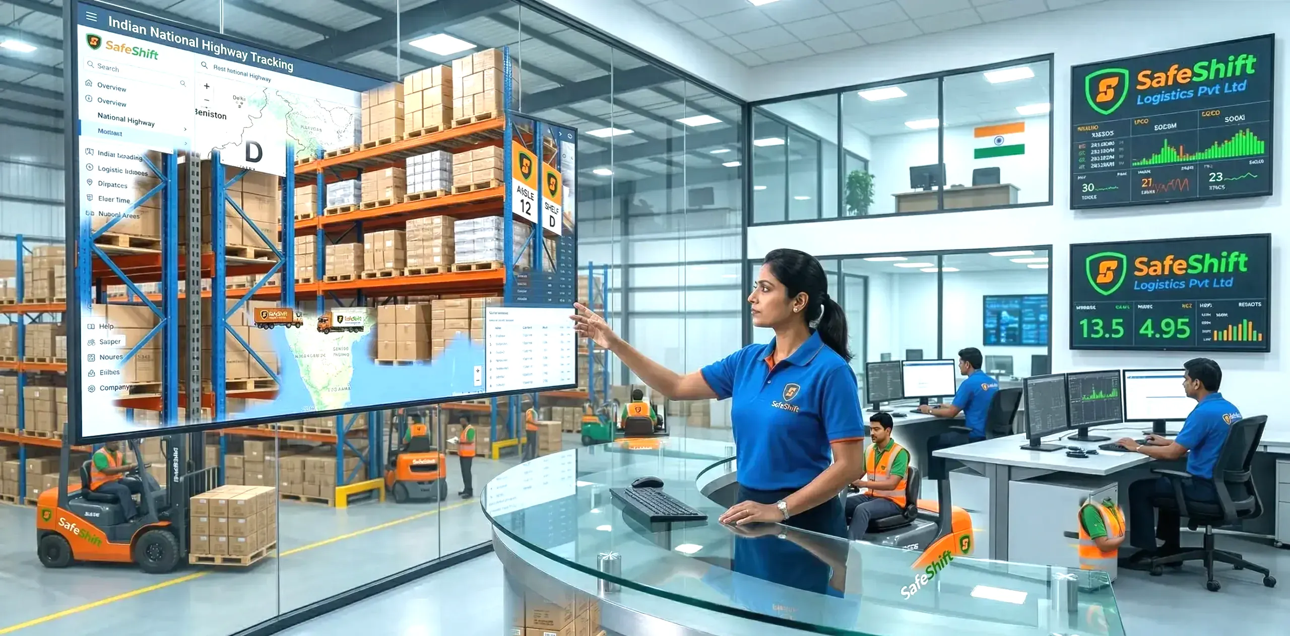 SafeShift courier and express parcel delivery service delivering packages and documents across Bihar and Jharkhand districts with same day and next day options